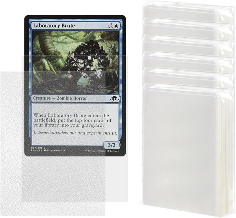 Katomula 300 Pack Pro Clear Card Sleeves for MTG Tear-Resistant Rough Matte MTG Sleeves, Standard Sleeves Perfect Shuffling - Image 1